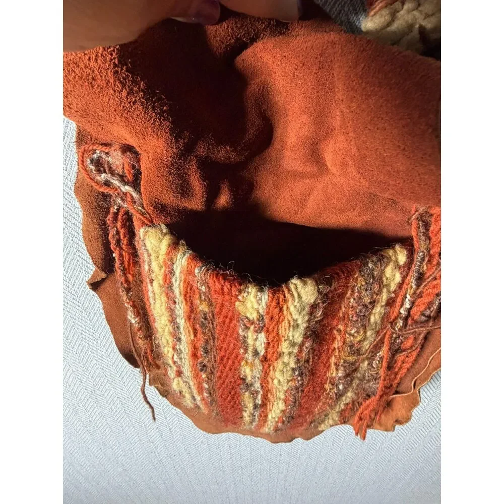 Handmade boho shoulder bag